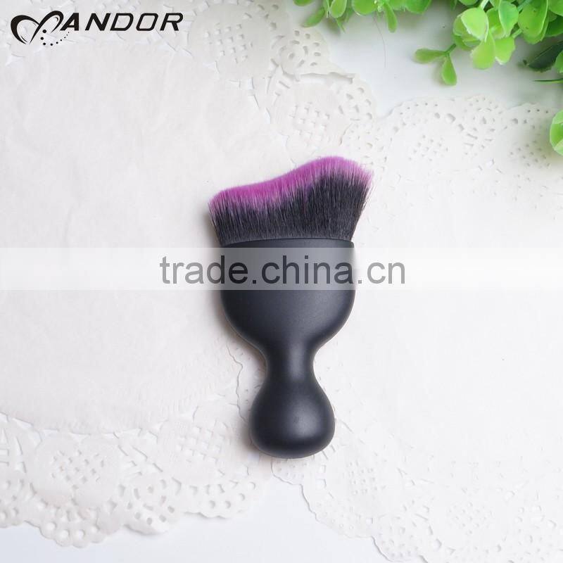 Unique synthetic hair mini purple makeup brushes