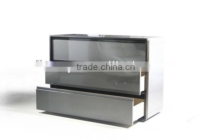 High glossy 3 drawer cabinet (SM-W15)