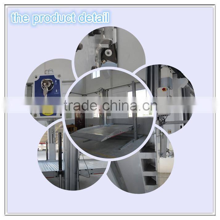 Ce certified two post car parking lift for home garage