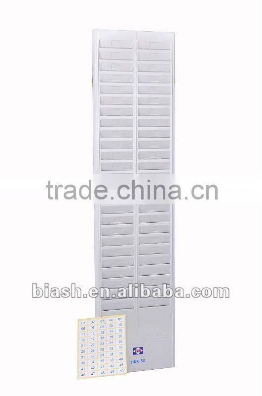 50 slot plastic card rack