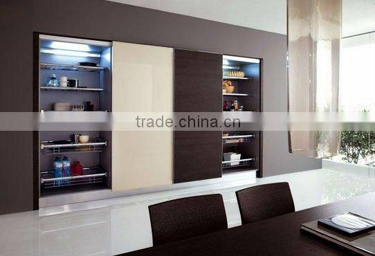 Milky White Lacquer Kitchen Cabinets