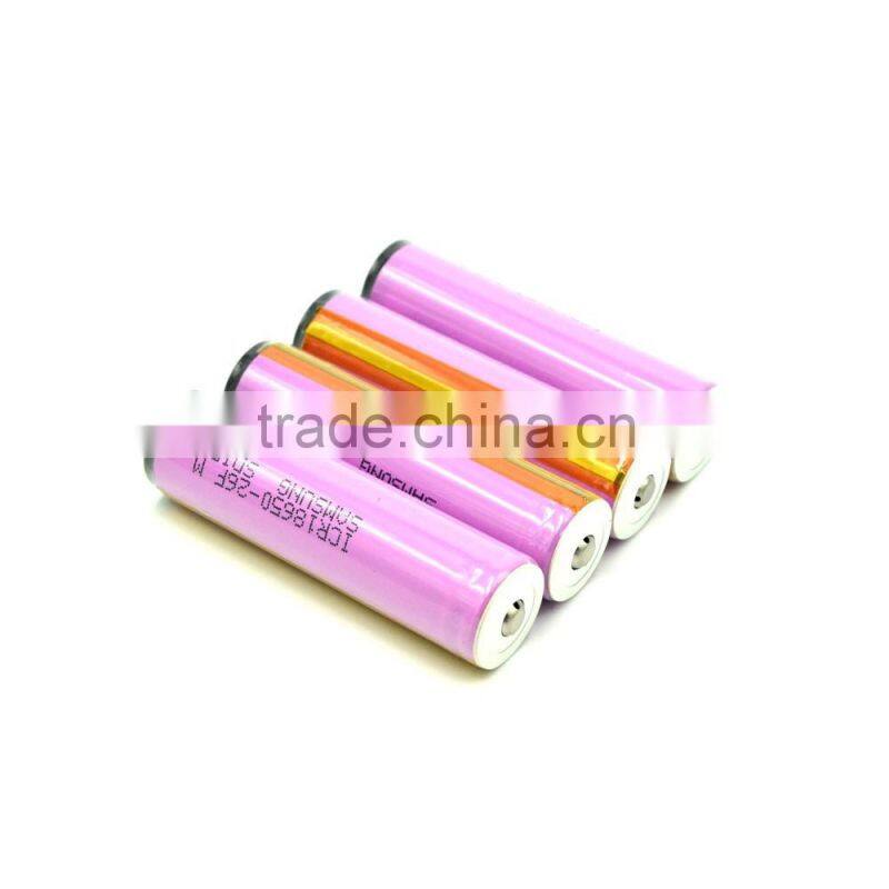 Best Price! Samsung ICR18650 26FM 2600mah 3.7V li-ion rechargeable battery with PCB and Button top usd for flashlight