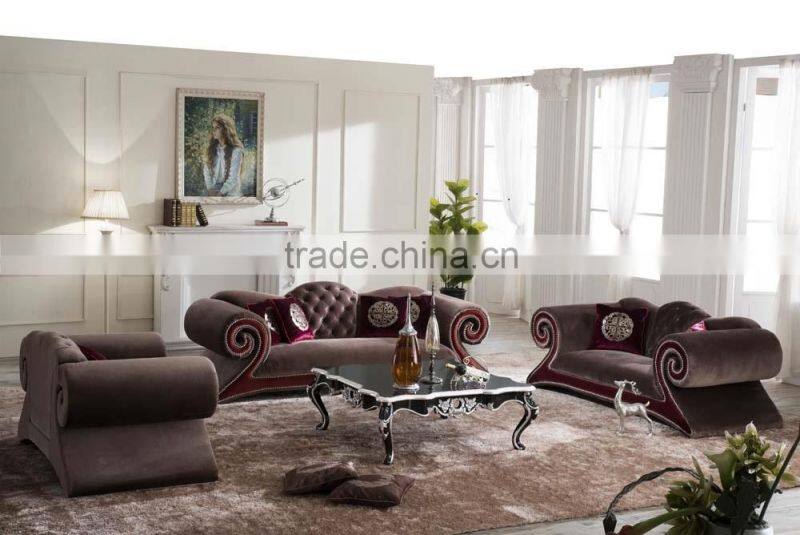 villa & resort furniture new classic italian fabric sofa AL040