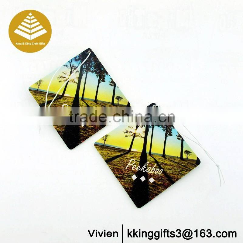 Custom CMYK printing logo hanging sexy girl car air freshener card sexy car air freshener