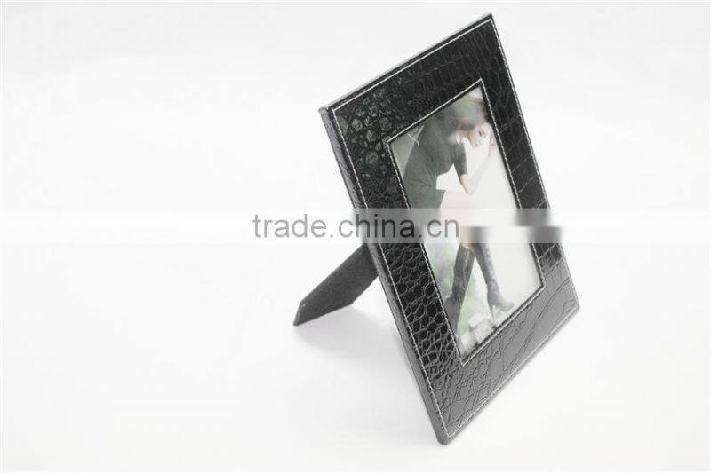 Most popular exquisite and high quality square leather holding photo picture frame