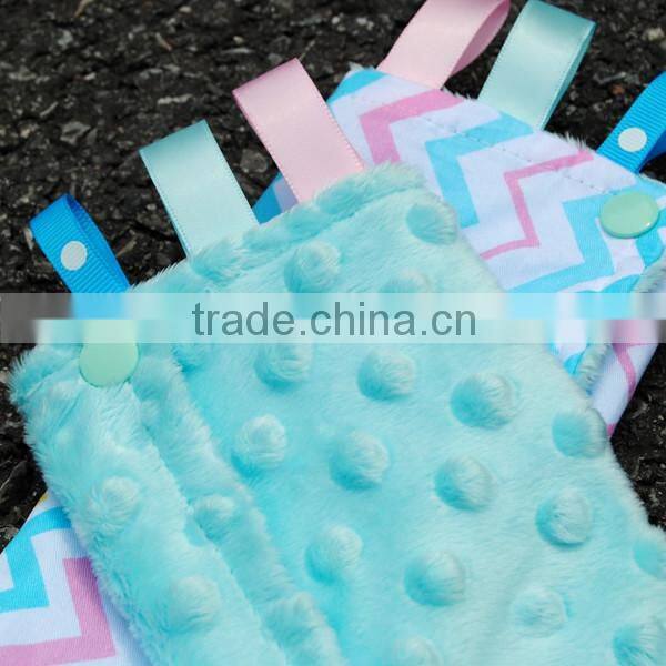 2016 100% Cotton Cuddle Soft Minky Opal Blue Baby Drool Pad for Carrier
