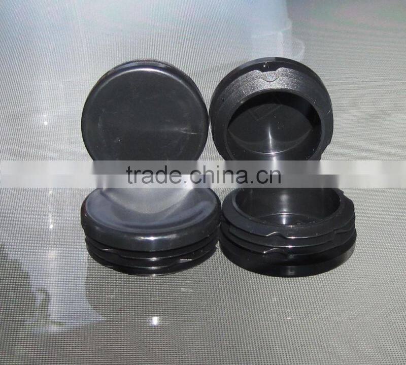 Black Plastic Round Post Caps End Tube Inserts /Round Tube Insert