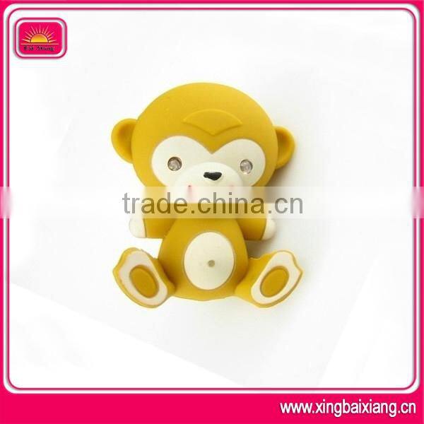 High quality custom rubber monkey keychain