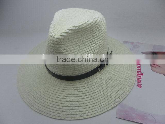 Low price high quality beautiful rose panama straw hat