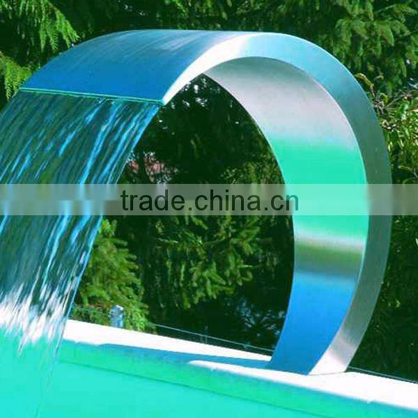 swimming pool stainless steel 316 spa waterfall