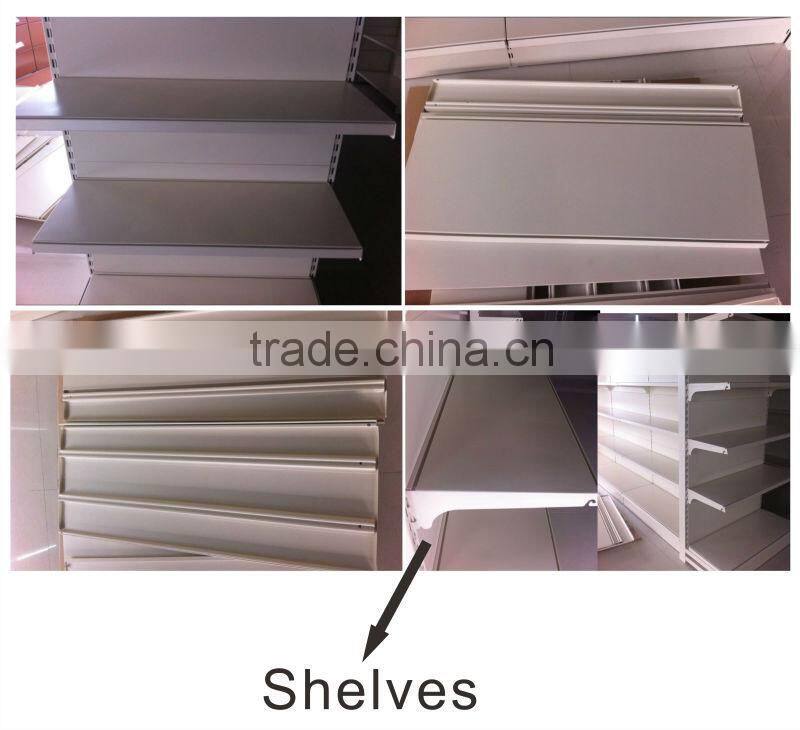 Single side Supermarket shelving, End shelves, Supermarket shelves