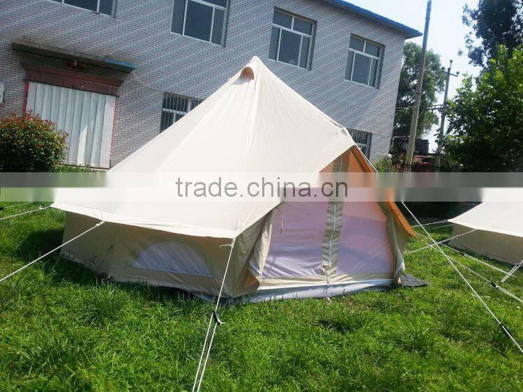 6x4M double roofs emperor twin bell tent with 100%cotton canvas