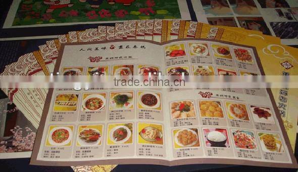 menu book design