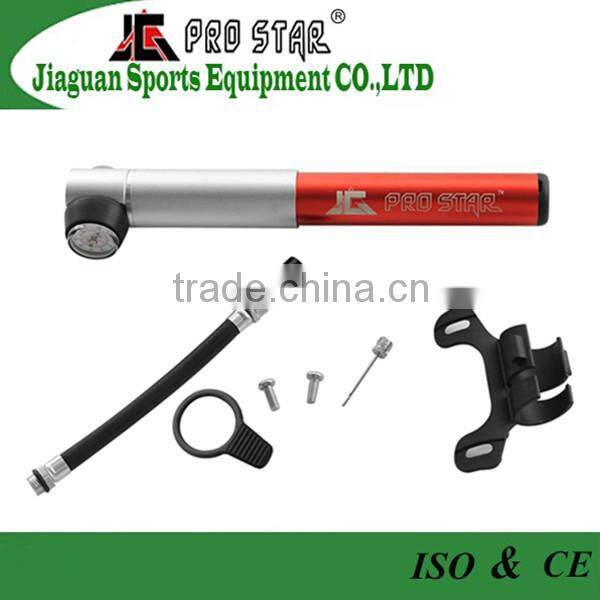 High Pressure Bike Pump with Gauge /psi to 210(JG-1023)