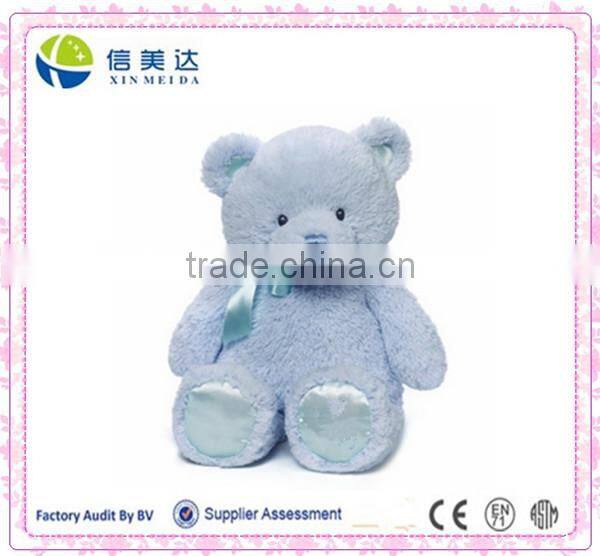 Plush Blue Teddy Bear, 15" Bear, baby toy