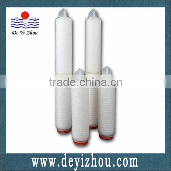 China manufacturer HPPES pleated filter cartridge