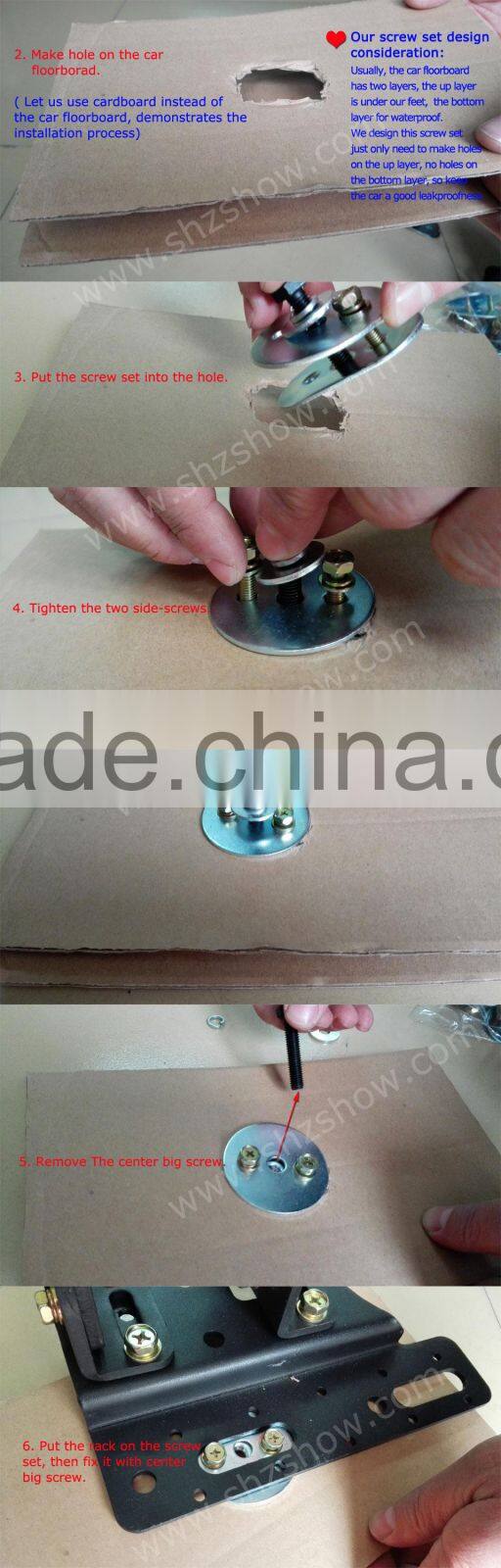 Auto passenger side brake pedal