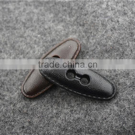 OVAL ACRYL 2-HOLES TOGGLE BUTTON FOR GARMENT ACCESSORIES