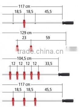 Tournament Soccer Foosball Table stainless steel rods, kicker table solid steel rod