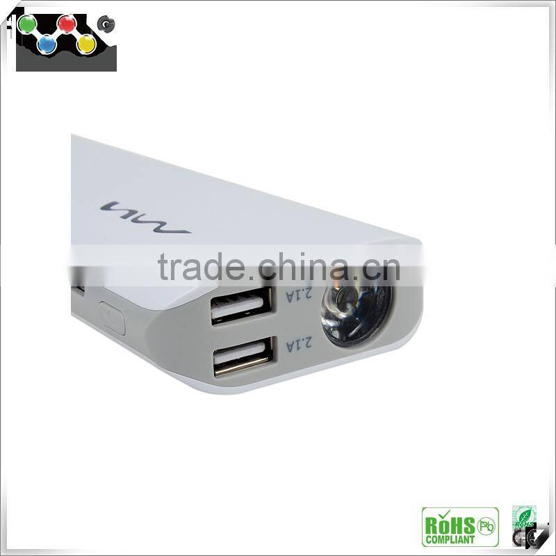 2016 Hot selling new product solar 10000mah power bank with led light for iphone