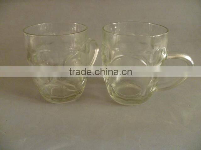 glass cup with character