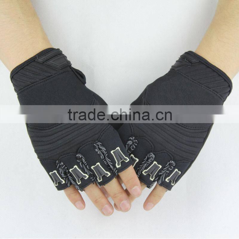 best seller black fingerless sport gloves