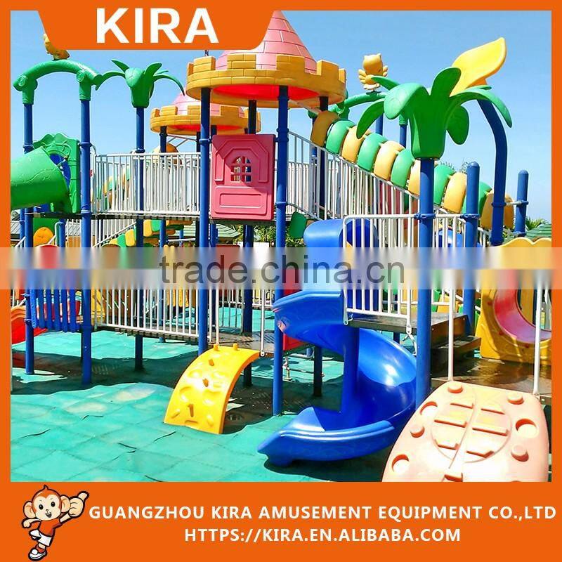 KIRA Kids Outdoor Plastic Playground Slide Equipment
