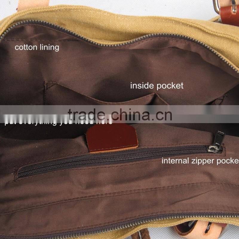 Wholesale alibaba super canvas shopping bag beach tote bag with leather trim and leather handle