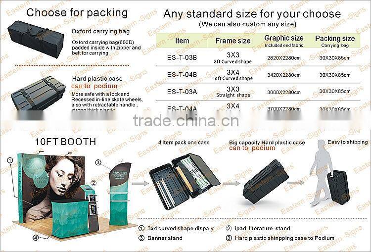 Washable Fabric Heat Transfer Printing Exhibition Design Exhibition Booth