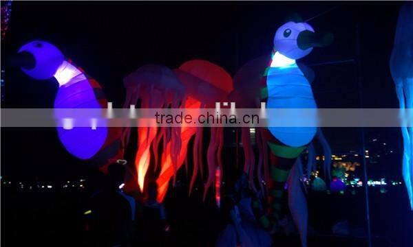 amazing inflatable jellyfish lighting,inflatable jellyfish decoration,led inflatable jellyfish balloon