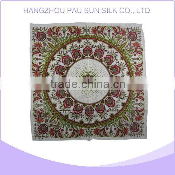 New type top sale 100% silk scarf 90cm x90cm