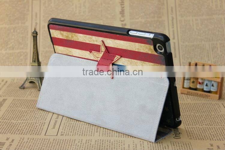 For ipad mini leather Customized Print Cover