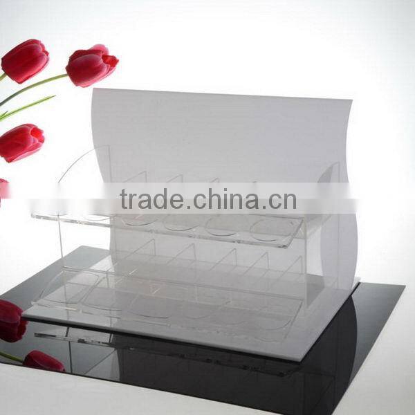 Durable Crazy Selling rotating acrylic lipstick display stand