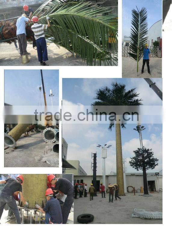 2014 artificial foxtail palm tree steel communication tower