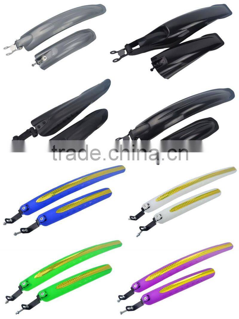 MTB bicycle mudguard A268 wholesale price red plastic fashionable durable bicycle mudguards