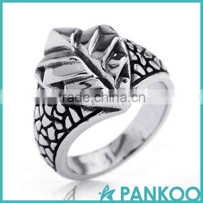 Royal Crown Shield series of European and American style silver ,titanium ,alloy For selective unisex ring