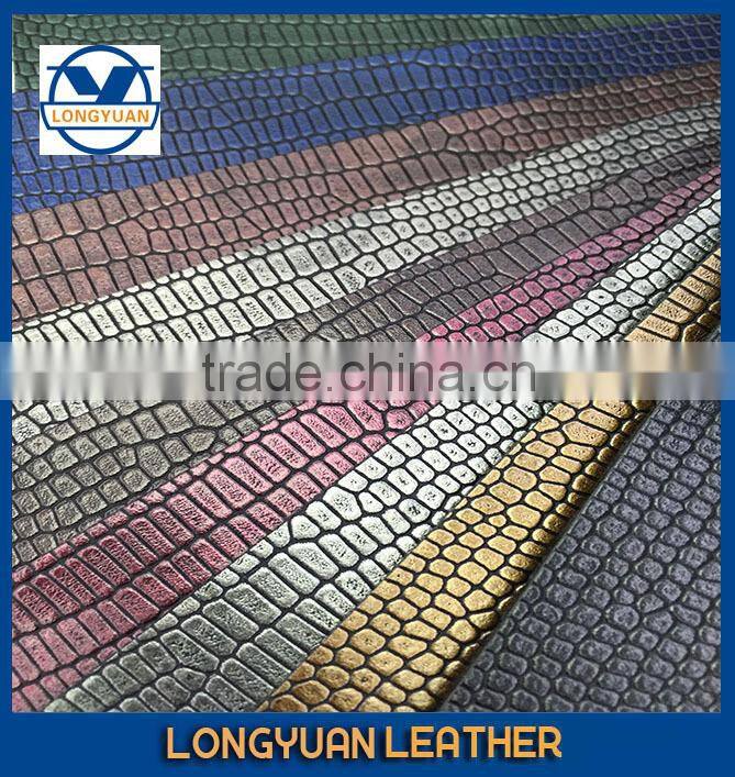 Crocodile Embossed Fabric Animal Skin Leather