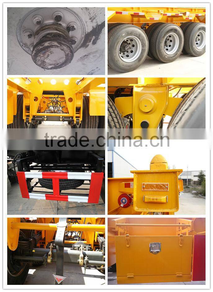 Skeleton container transport semi trailer on sale