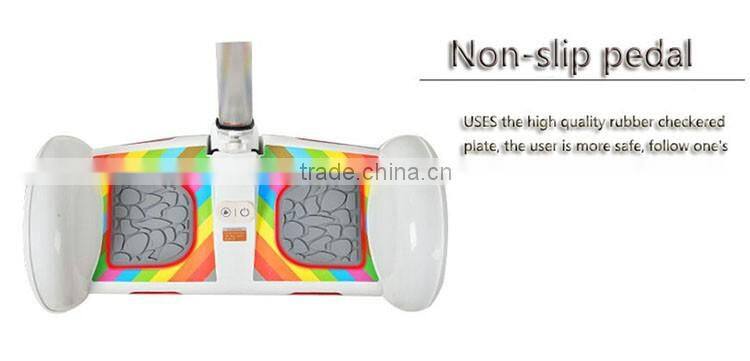 2016 new design 10 inch two wheel electric self balancing scooter with handle