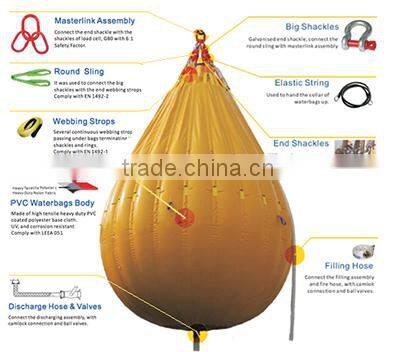35 Ton Proof Water Bag Test Weight for Crane Load Test