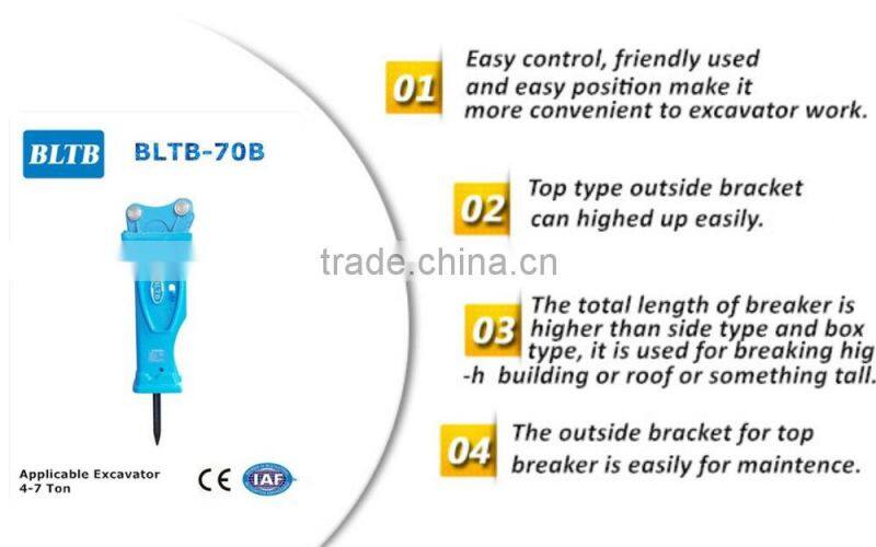 70mm chisel construction equipment hydraulic demolition hammer