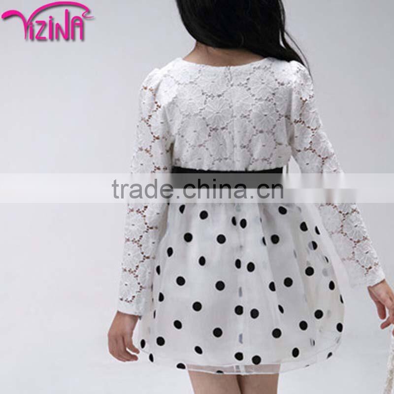 Birthday cotton dresses for kid girls