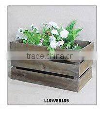 small recycled antique set 3 chalkboard distressed wood storage box