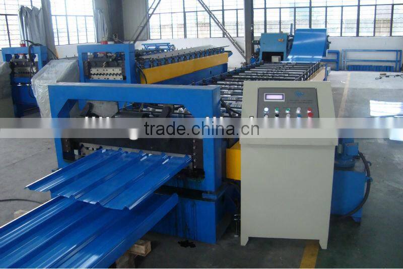 820/1025 high quality corrugate cold bending color and galvanized steel roll forming machine