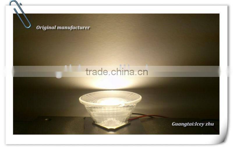 30mm 5W led glass lens Reflector with small view angle 30degree