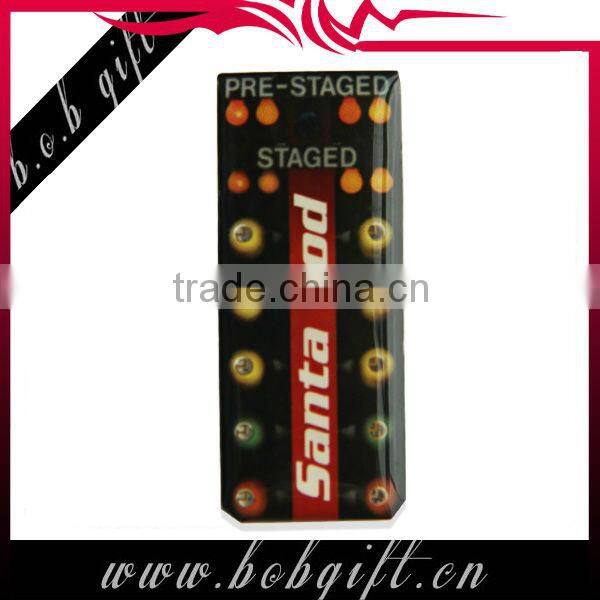 flashing promotional LED torch bagde for party