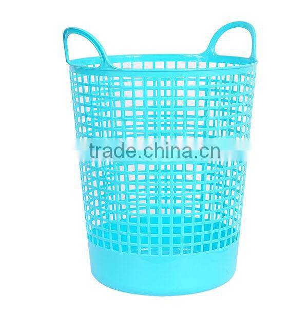 Big Size Colorful Plastic Laundry Basket with Hole