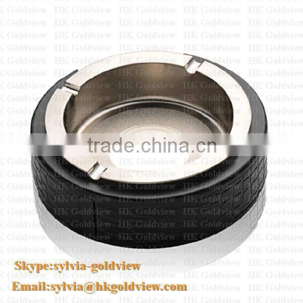 2014 new design emboss gold plating metal ashtray made in china,Antique colourful Plating Alloy Ashtray