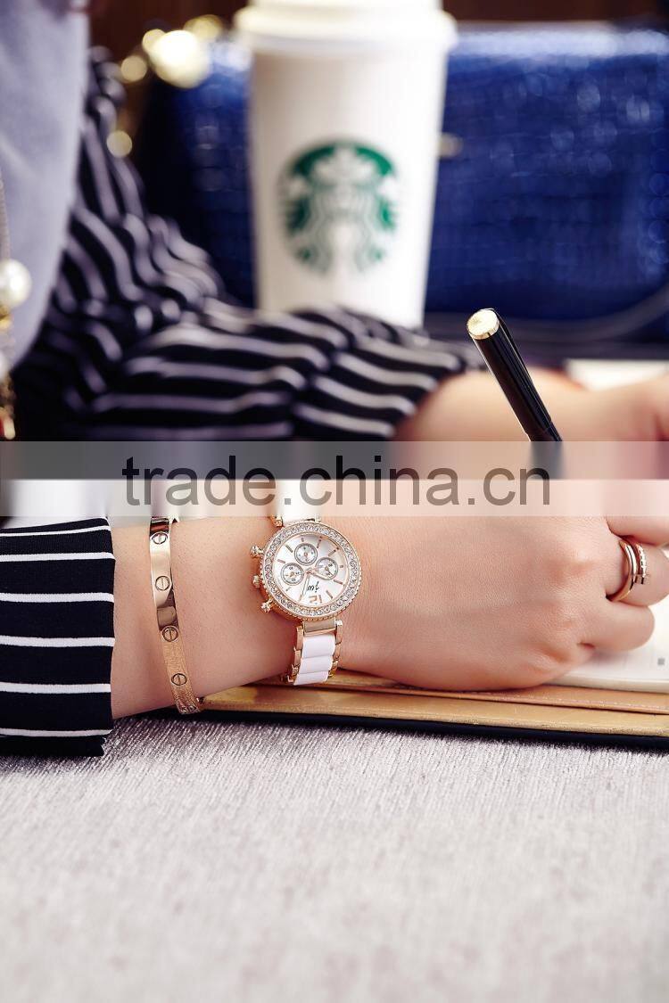 New models dress vintage retro gold diamond women bracelet watch