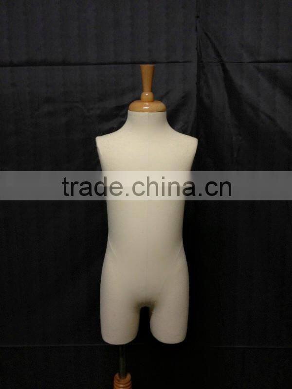 New Style kids Half Torso Foam Mannequin warp cloth chlidren model
